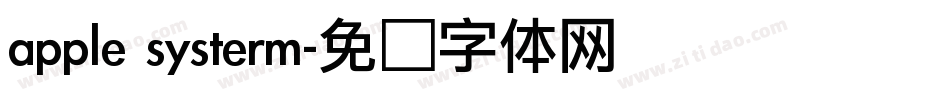 apple systerm字体转换